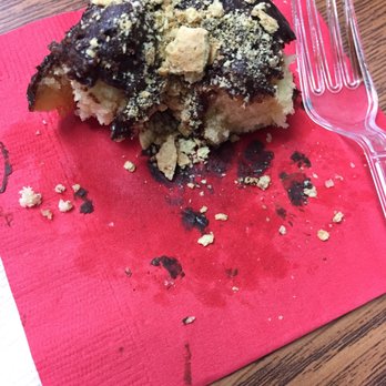 Glazed Over Donuts - Half eaten chocolate graham cracker donut! - Donuts Near Me - Beacon, New York