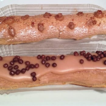 Eclair Bakery - Praline (top) and milk chocolate - Bakeries Near Me - New York, New York Eclair Bakery - Praline (top) and milk chocolate - Bakeries Near Me - New York, New York