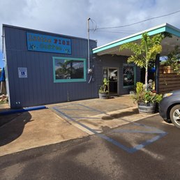 Exterior photo of Little Fish Coffee - Hanapepe, Hawaii Exterior photo of Little Fish Coffee - Hanapepe, Hawaii