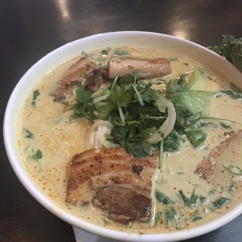 CO - This was very good! $15+3 for pork belly. Well balanced curry and coconut milk flavor with good portion. but the noodle was overcooked. - Vietnamese Near Me - Charleston, South Carolina