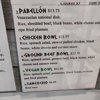 Cariaco To Go - Menu - Venezuelan Near Me - Glendale, California