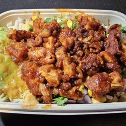 Smoked lime chicken burrito bowl