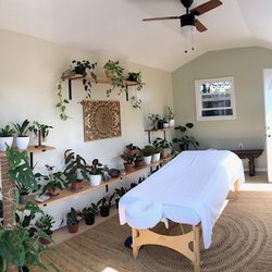 Little Star Therapeutic Massage - My newly renovated studio in the Richmond Annex, complete with lots of plant energy!