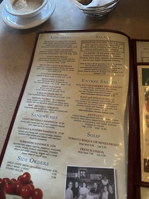 Menu photo 5 Domenico's Belmont Shore Long Beach, CA