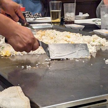 Mikado - Fried rice is on the cooktop - Japanese Near Me - Oak Grove, Kentucky