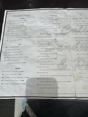 Menu photo 1 Cali Sandwich & Pho Houston, TX