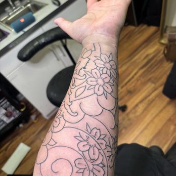 Ironwood Tattoo - Half sleeve by Jack Mitchell - Tattoo Near Me - Morton Grove, Illinois Ironwood Tattoo - Half sleeve by Jack Mitchell - Tattoo Near Me - Morton Grove, Illinois