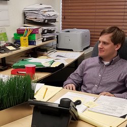 Avard Law Offices - Attorney Mark focuses on his next case
