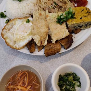Bep Co Tham - KN Kitchen - Combo 1 Broken Rice / Com Tam + Extra Pork Skin / Bi Them + Extra Crab Loaf / Cha Cua Them - Vietnamese Near Me - Austin, Texas Bep Co Tham - KN Kitchen - Combo 1 Broken Rice / Com Tam + Extra Pork Skin / Bi Them + Extra Crab Loaf / Cha Cua Them - Vietnamese Near Me - Austin, Texas