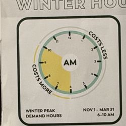 EnergyUnited - I guess they'll freeze in the mornings and be hungry until lunch.
