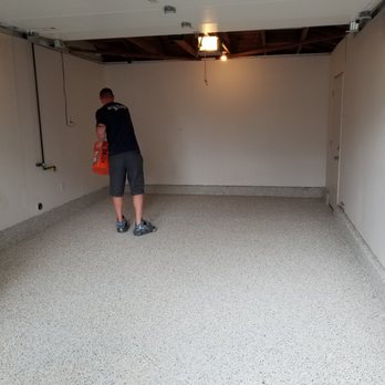 Epoxy Armor Systems - Adding tons of flakes - Flooring Near Me - Rancho Cordova, California