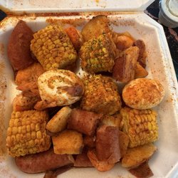 Cultural Seafood Market - Shrimp seafood boil Cajun add eggs
