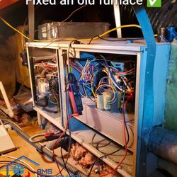 AMS Mechanical - Repaired an old furnace which wasn't working due to a bad pressure switch.