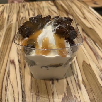 BurgerFi - CONCRETES- caramel fudge brownie - Burgers Near Me - Columbia, Maryland