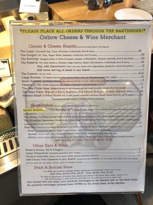 Menu photo 8 Oxbow Cheese & Wine Merchant Napa, CA Menu photo 8 Oxbow Cheese & Wine Merchant Napa, CA
