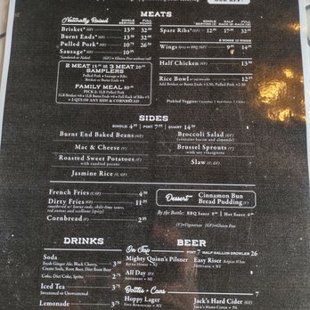 Mighty Quinn's Barbeque - Menu - Barbeque Near Me - Brooklyn, New York