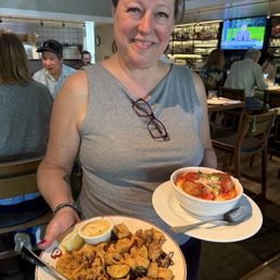 Meat balls and Calimari. The manager is Heather and she is wonderful! Meat balls and Calimari. The manager is Heather and she is wonderful!