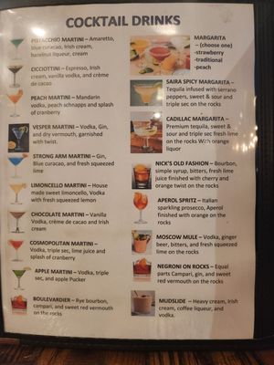 Menu photo 5 Cicciotti's Carlsbad, CA