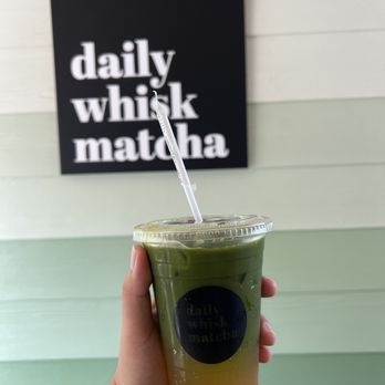 Daily Whisk Matcha - Matcha Lilikoi Soda - Cafes Near Me - Honolulu, Hawaii