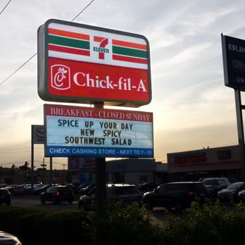 Chick-fil-A - street sign - Fast Food Near Me - Union, New Jersey