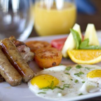 Back Eatery - a plate of breakfast foods - Canadian (New) Near Me - Lund, British Columbia