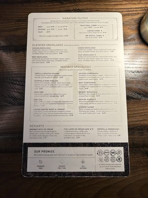 Menu photo 2 Cactus Canyon Argyle, TX