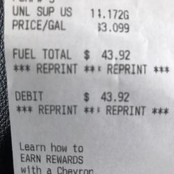 Chevron - Big jump from the regular price of $2.25