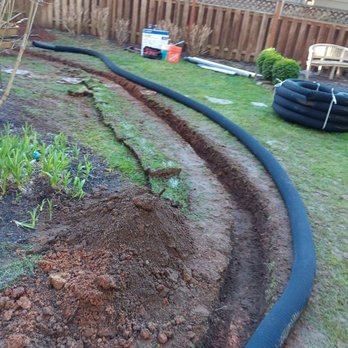 Mid Valley Drain - French drain installation. - Plumbing Near Me - Jefferson, Oregon