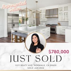 Sarah Lin - Castle Realty Homes - SOLD $780k in Norwalk, CA. Represented the Seller in this transaction.