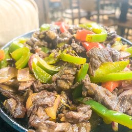 Beef fajitas