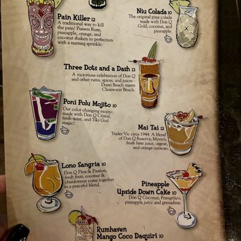 Bar Tiki CWB - Menu - Tiki Bars Near Me - Clearwater, Florida