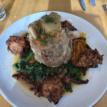 Feast - Pork Osso Buco!  Amazing fritters too - New American Near Me - Tucson, Arizona