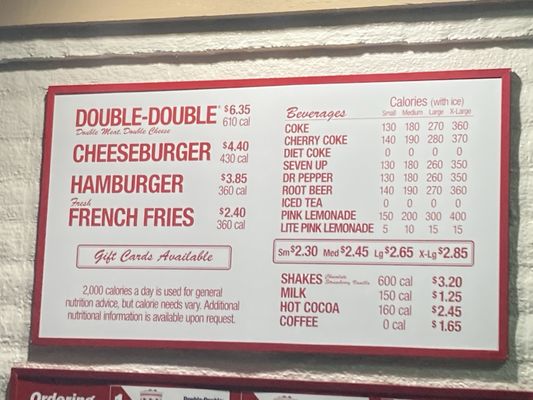 Menu photo 1 In-N-Out Burger Lakewood, CA Menu photo 1 In-N-Out Burger Lakewood, CA
