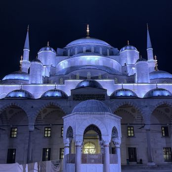 Sultan Ahmet Camii - Blue Mosque - All lit up - Landmarks & Historical Buildings Near Me - Istanbul, 34