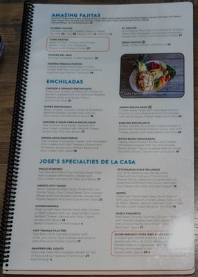 Menu photo 1 Jose Tequilas Norfolk, VA