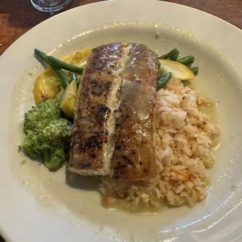 Blu Star Grill - Grilled Wild Caught Mahi-Mahi rice and vegetable medley - American Near Me - Mooresville, North Carolina
