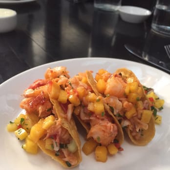 Row 34 - Seaport - Spicy Lobster Tacos - New American Near Me - Boston, Massachusetts