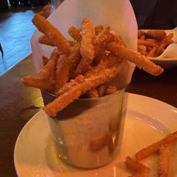 Pala Cafe - Overcooked and overseasoned garlic Parmesan fries