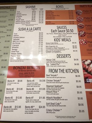 Menu photo 4 Bonzai Sushi Express Chalmette, LA Menu photo 4 Bonzai Sushi Express Chalmette, LA