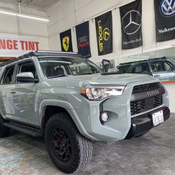 Orange Tint - Waiting for 3M Tint to be done to this 2021 4Runner - Car Window Tinting Near Me - Orange, California Orange Tint - Waiting for 3M Tint to be done to this 2021 4Runner - Car Window Tinting Near Me - Orange, California