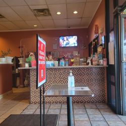 Front counter and decor