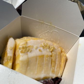 My Mango Sticky Rice - Purple sticky rice with mango - Desserts Near Me - Los Angeles, California