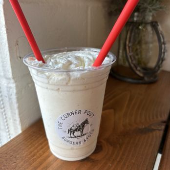 The Corner Post - Vanilla milkshake - Burgers Near Me - Wildomar, California The Corner Post - Vanilla milkshake - Burgers Near Me - Wildomar, California