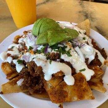 Monkey Business Cafe - Chilaquiles ($16) - Sandwiches Near Me - Fullerton, California