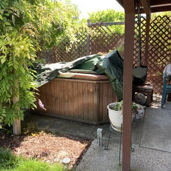 James' Junk Removal - The before to move our ancient hot tub. - Junk Removal & Hauling Near Me