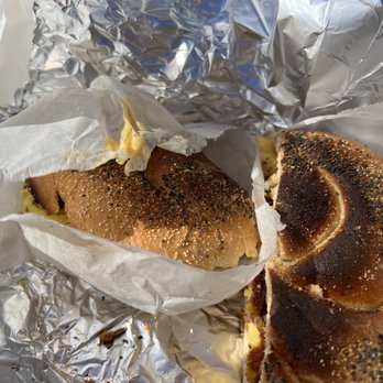 Valley Caterers - Egg bacon and cheese on a burnt roll. - Sandwiches Near Me - Franklin Square, New York