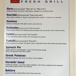 Little Greek Fresh Grill - Food description