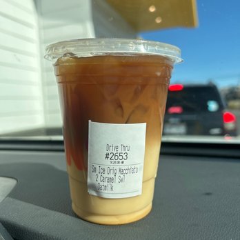 Dunkin' - Small Caramel Macchiato - Coffee & Tea Near Me - Roanoke Rapids, North Carolina Dunkin' - Small Caramel Macchiato - Coffee & Tea Near Me - Roanoke Rapids, North Carolina
