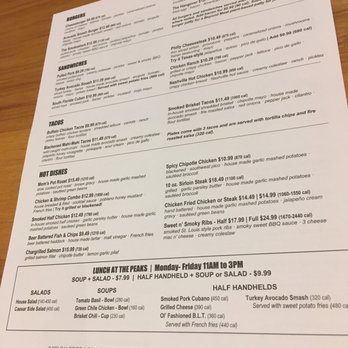 Twin Peaks - Menu - Sports Bars Near Me - Davie, Florida