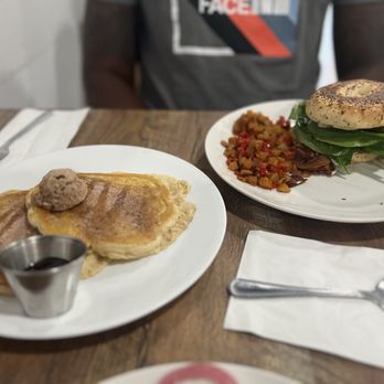 The Modern Tea Room - B.E.C Bagel Sandwich, House Pancakes - Coffee & Tea Near Me - Lancaster, California